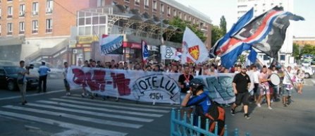 Protest al fanilor echipei Otelul, la Galati